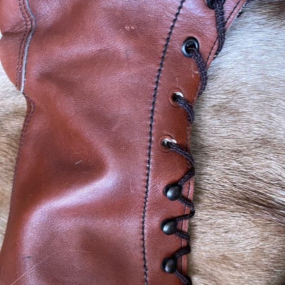 70s Vintage Thom Mcan Lace Up GoGo Boots w Gummy Sole - Picture 5 of 13